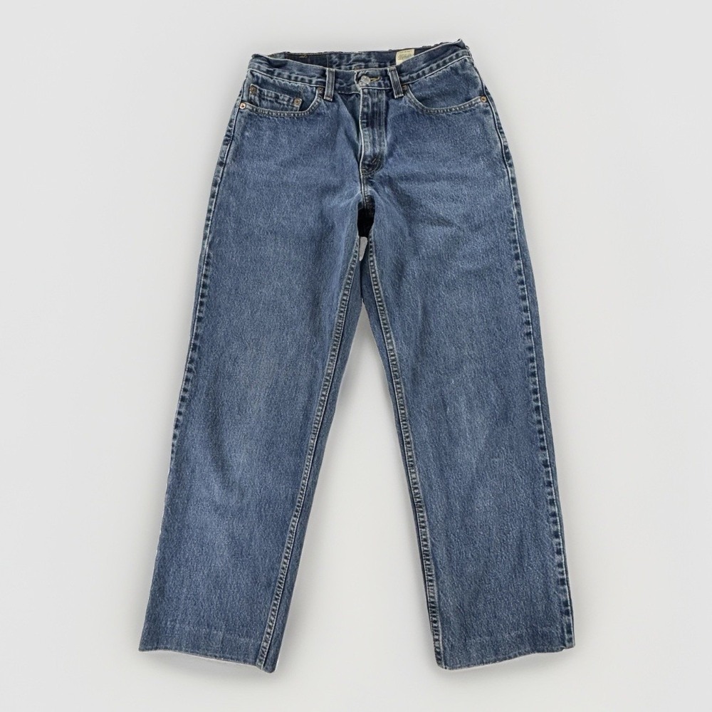 Vintage USA Levi's 550 Relaxed Fit Jeans Men's 30x34 Cut to 28 Inseam Blue